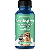 Walk-Easy Cat & Dog Joint Support | Natural Hip Supplement for Cats & Dogs | Supports Mobility & Joint Health | 400 Small Pil