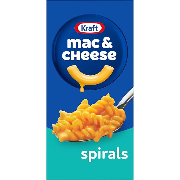 KRAFT SPIRALS ORIGINAL MAC & CHEESE MACARONI AND CHEESE DINNER, 5.5 OZ BOX