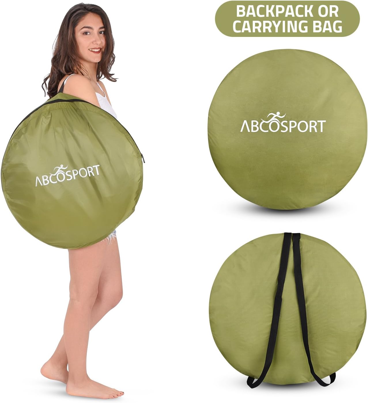 Pop Up Privacy Tent – Instant Portable Outdoor Shower Tent, Camp Toilet, Changing Room, Rain Shelter with Window – for Camping and Beach – Easy Set Up, Foldable with Carry Bag – Lightweight and Sturdy: Sports & Outdoors