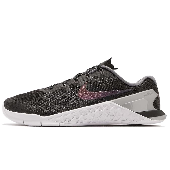 Nike Womens Metcon 3 Metallic Running Trainers 922880 Sneakers Shoes (UK 4.5 US 7 EU 38, Black 