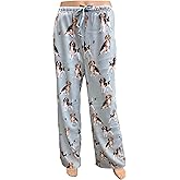 Collections Etc E & S Imports Women's Beagle Dog Lounge Pants - Pajama Pants Pajama Bottoms - X-Large