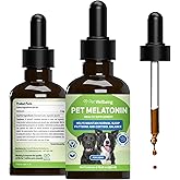 Pet Wellbeing Pet Melatonin for Dogs - Supports Adrenal Health, Cortisol Balance, Helps Maintain Normal Sleep Patterns - Veterinarian-Formulated Liquid Supplement 2 fl oz (59 ml)