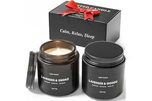 Scented Candles for Men, BOYUJK Candles for Home Scented, Scented Candle Set for Stress Relief and Promote Sleep, Birthday Gifts for Men