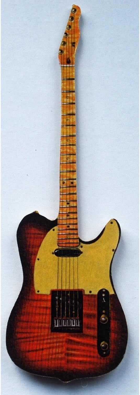 Lark Designs Telecaster Guitar Cut Out Fridge Magnet