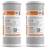 SimPure Whole House Water Filter, 10"x 4.5" Big Blue Activated Carbon Block Filter Replacement Cartridge Coconut CTO Filter C