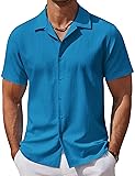 COOFANDY Mens Summer Button Up Shirts Shirt Casual