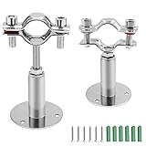 Kyuionty 2 Pcs Wall Mount Ceiling Mount Pipe