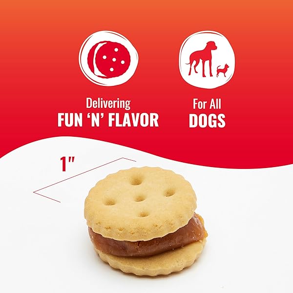 GOOD ‘N’ TASTY TRIPLE FLAVOR STACKS WITH CHEESE, 9 OUNCES, BITE SIZED SNACKS FOR DOGS WITH PREMIUM CHICKEN AND REAL CHEESE