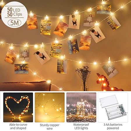 50 Decorazioni Natalizie.Decorazioni 50 Led Lucine Led Decorative Per Casa Matrimonio Natale Feste Catena Luminosa Di Luci Led Luci Per Giardino Odontotal Com Uy