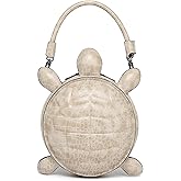 Lyuxhetaokdiq Men and Women PU Leather Unique Novelty Turtle Shaped Crossbody Shoulder Bag Handbag Purse