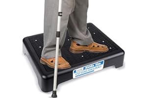 LEICHTEN One Step Stools for Adults & Seniors, Anti Slip Portable Sturdy Indoor/Outdoor Mobility Plastic Step Stool Platform for SUV,Cars,Stairs,Bedside,Chair/Office,Black