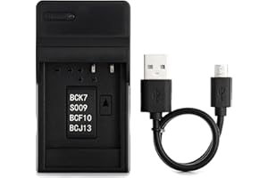 DMW-BCF10 USB Charger for Panasonic Lumix DMC-FH20, DMC-FH22, DMC-FH24, DMC-FH25, DMC-FH3, DMC-FH5, DMC-FS15, DMC-FS6, DMC-FS