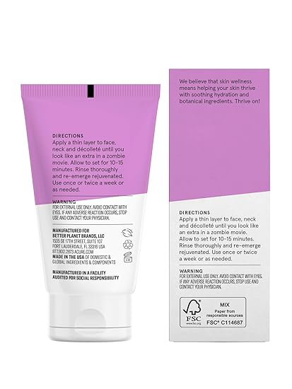 Download Acure Radically Rejuvenating Face Mask 100 Vegan Provides Anti Aging Support Moroccan Red Clay Marshmallow Root Draws Out Impurities Tones 1 7 Fl Oz Amazon Com Grocery Gourmet Food PSD Mockup Templates