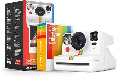 Polaroid Now+ Generation 2 Camera Bundle White Bluetooth App Control 16 Photos