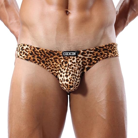 homme string leopard