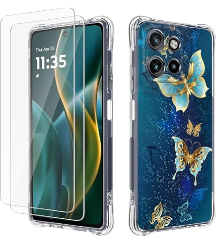 For Moto G 2025/2026 Case: Women Girls Flower Floral With Screen Protector Flexible TPU Rubber Phone Cover For Moto G Play 2026 Case(Big Sun Flower - View #3