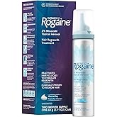 Rogaine 5% Minoxidil Foam, Topical Once-A-Day Hair Loss Treatment for Women to Regrow Fuller, Thicker Hair, Unscented, 2-Month Supply, 2.11 oz