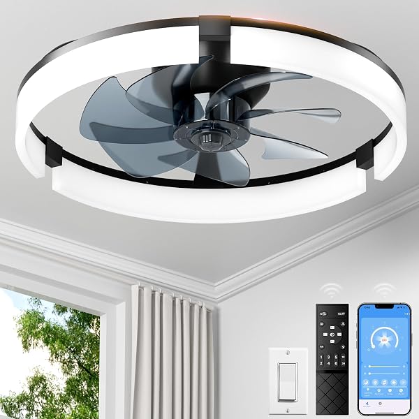 PACOVY CEILING FANS WITH LIGHTS AND REMOTE 20...