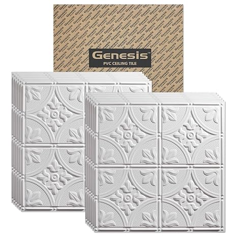 Buy Genesis Antique White 2x2 Ceiling Tiles 3 Mm Thick Carton