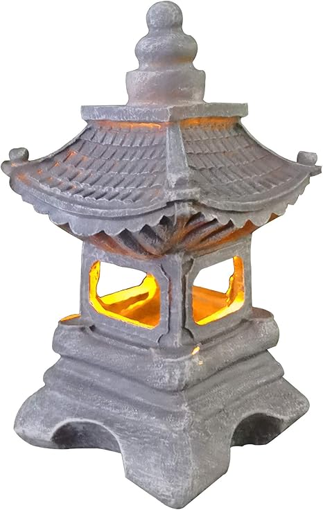 Amazon.com: Uziqueif Outdoor Japanese Style Solar Zen Garden Lights