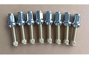 WANTONE RACING (3/8-24 * 1.75") Front Wheel Studs Bolts 7517871 with Lug Nuts Replacement for 2011-2014 Polaris RZR 900 UTV; RZR 4 800 2010-2014