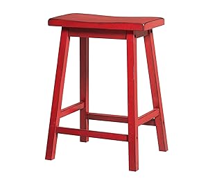 Acme Furniture AC-96649 barstools, Antique Red