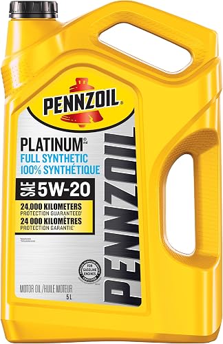 Pennzoil Platinum Full Synthetic 5W-20 Motor Oil, 5 Litre