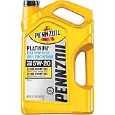 Pennzoil Platinum Full Synthetic 5W-20 Motor Oil, 5 Litre