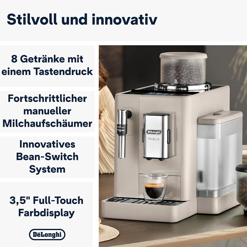 Rivelia - Kaffeevollautomat 8 Getränke Beige