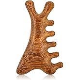 Mabor Sandalwood Scalp Massager Comb – Natural Wooden Gua Sha Tool for Head, Neck & Face Care, Relaxing Hair & Skin Massage