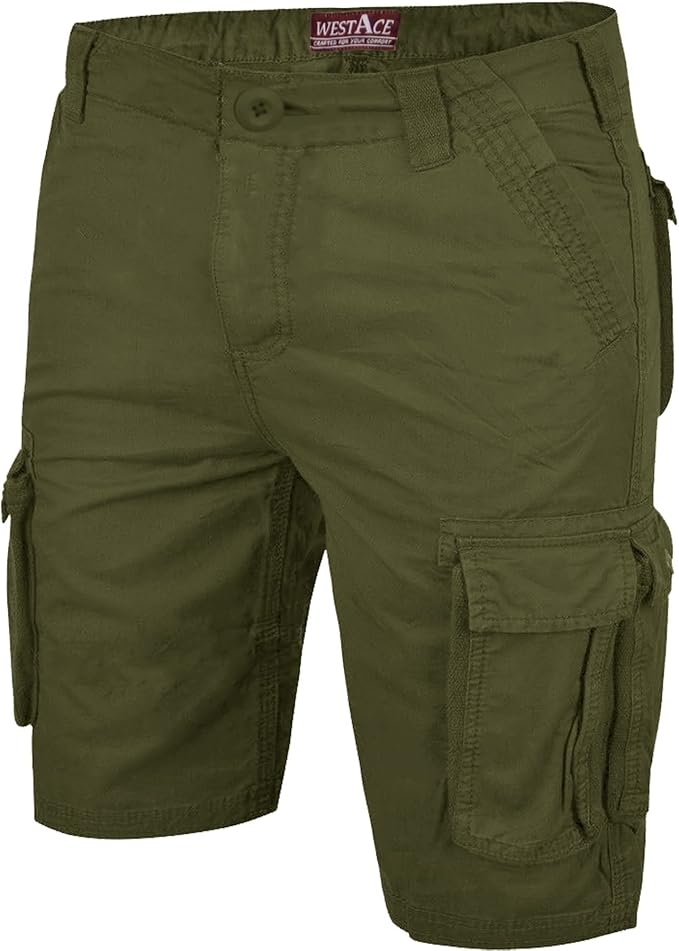 khaki army shorts