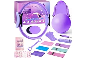 Elegant pink and grey Home Pilates Kit for Women