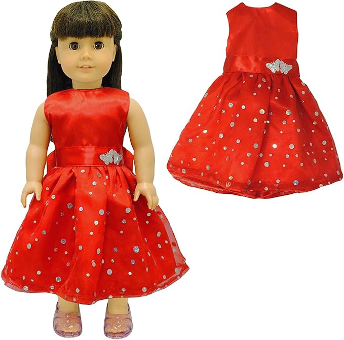 muñeca vestido rojo
