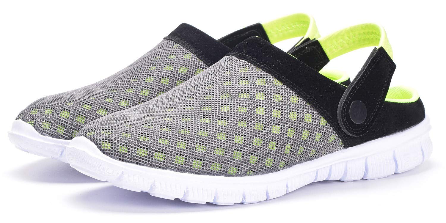 Unisex Clogs Hausschuhe Muffin Unten Alltägliche Drag Pantolette Sommer Beach Schuhe Sandalen für Damen Herren, Grün, 42 EU 4