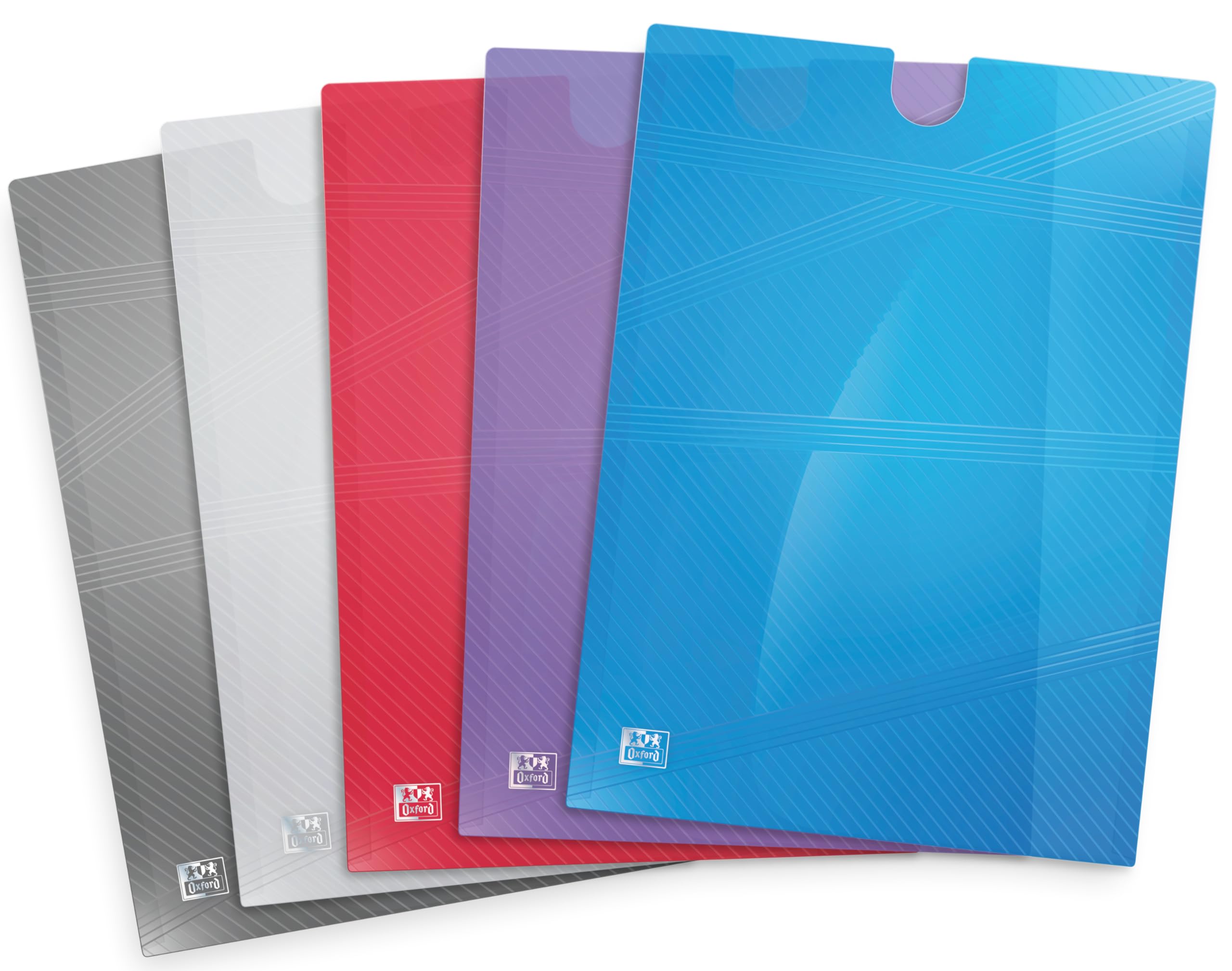 Oxford EasyGo A4 Premium Document Wallets - 5 Colours (Pack of 5)