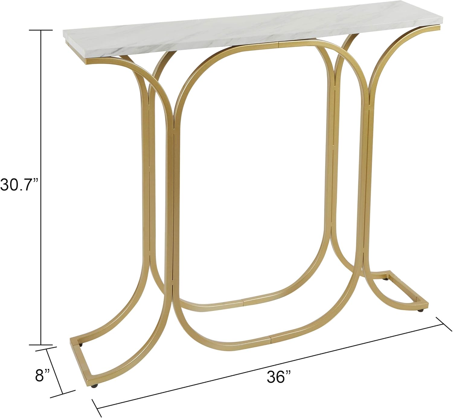 Silverwood Console Table, Gold: Kitchen & Dining