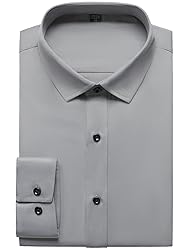 JEMITOP Men's Stretch Wrinkle Free Dress Shirts