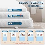 FRIDEKO Memory Foam Mattress Topper Small Double 120x190cm 7cm Thick view 6