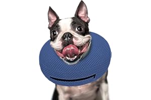 Supet Inflatable Dog Cone Collar for Dogs to Stop Licking, Dog Donut Collar After Surgery, Soft Pet Cone for Small Medium Large Dogs