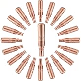 25PK T-M035 .035"(0.9mm) MIG Contact Tips for Miller MDX MIG Welding Guns | Welder Tip for Miller MDX Diffuser for Miller MDX Diffuser D-M100 D-M250, MIG Welding Contact Guns Tip for Workshop Welding