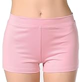 ALLNOWA Boy Cut Shorts Low Rise Spandex Active Dance Shorts Yoga Workout Fitness for Women