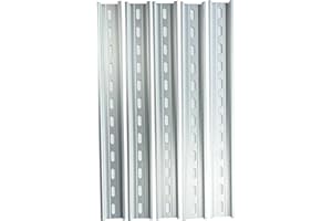 International Connector T&G 5 Pieces DIN Rail Slotted Aluminum RoHS 35mm Wide 7.5mm High (24")