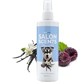 Bark2Basics Salon Scents Dog Cologne Spray, Vanilla Black Raspberry, 8 oz | Long Lasting Perfume and Deodorant for Dogs and Cats, Deodorizing Pet Grooming Mist, Ready to Use, Groomer Grade, USA Made