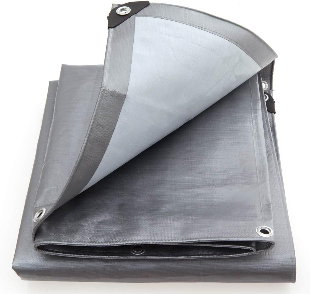 King Canopy Super Heavy Duty Tarp in Silver and White, 30' L x 20' W (31 lb)