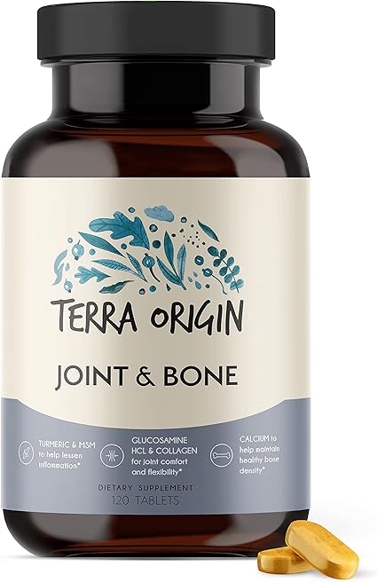 Amazon Com Joint Bone Tablets Glucosamine Chondroitin Sulfate Turmeric Msm Collagen Calcium Vitamin K Vitamin A Hyaluronic Acid Boron Health Personal Care