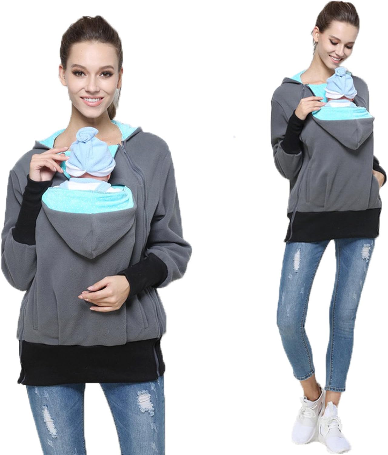 kangaroo hoodie for mom and baby