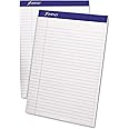 Ampad 20320 Perforated Writing Pad, 8 1/2 x 11 3/4, White, 50 Sheets (Pack of 12)