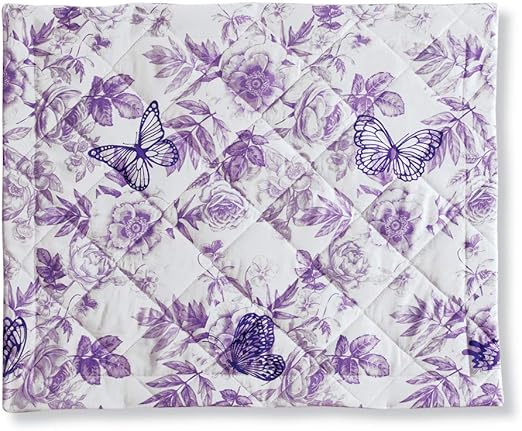 Amazon Com Collections Etc Lilian Lavender Floral Pillow Sham