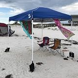 CACTIYE Canopy Weight Bags for Pop Up Tent - Large 4 Black Sand Bags view 4