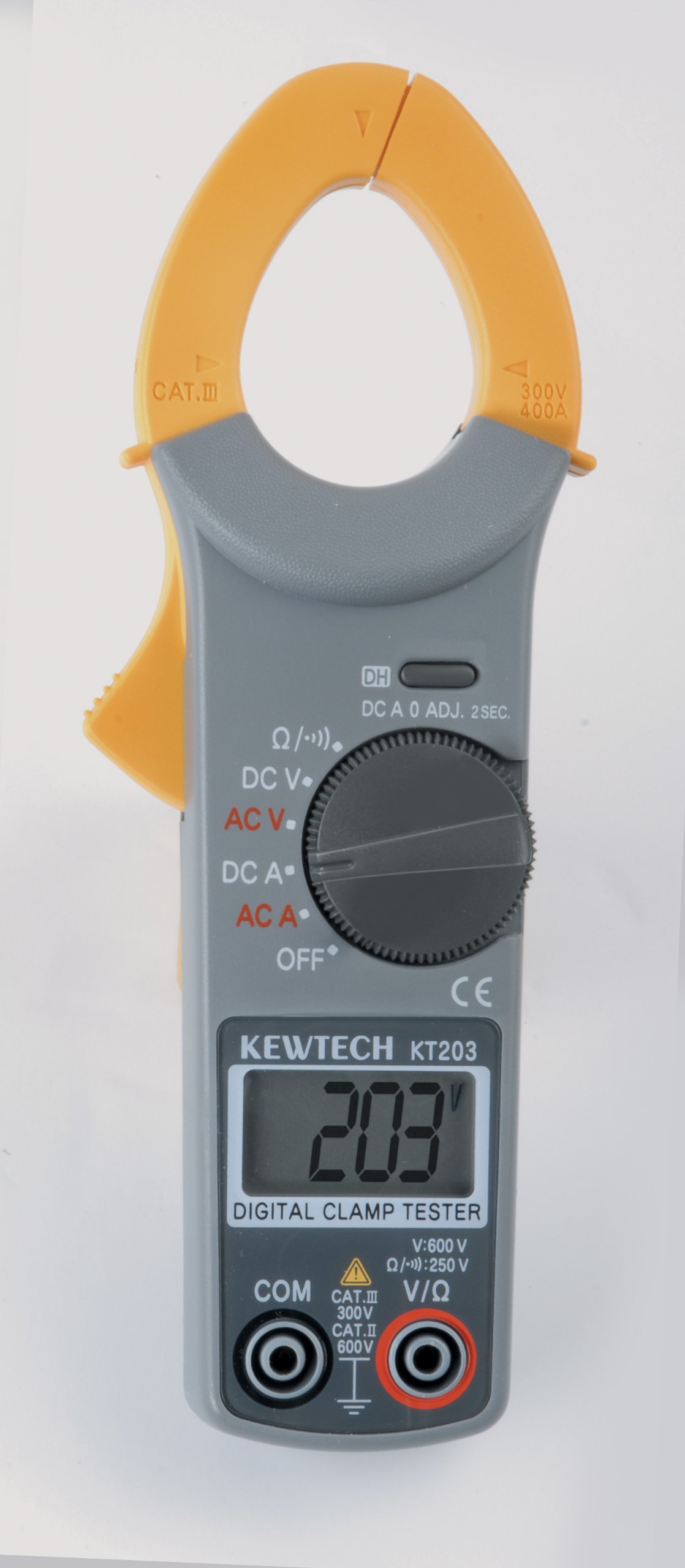 Kewtech KT203 Digital AC/DC Clamp Meter, 33 mm, 400/600V